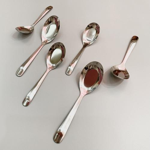 柄勺汤勺加厚不锈钢平底勺长汤匙家用吃饭饭勺汤勺