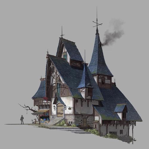 欧洲中世纪单体建筑练习