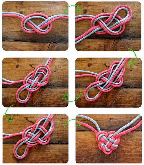 礼物包装绳子的打结方法