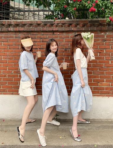 闺蜜套装姐妹装韩版三人显瘦3女学生夏休闲同系列密款网红不一样