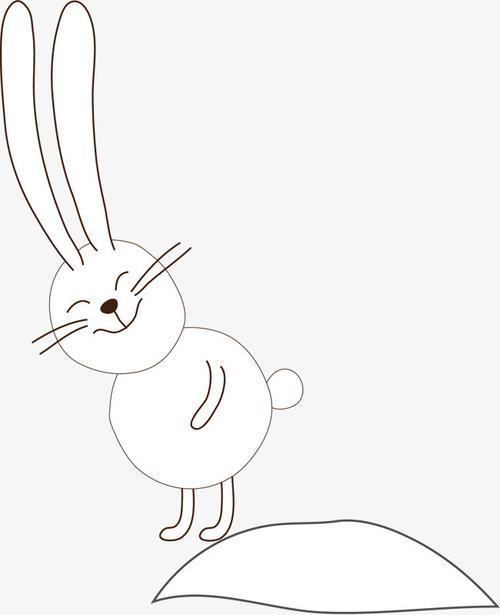 简笔画素描兔子可爱集
