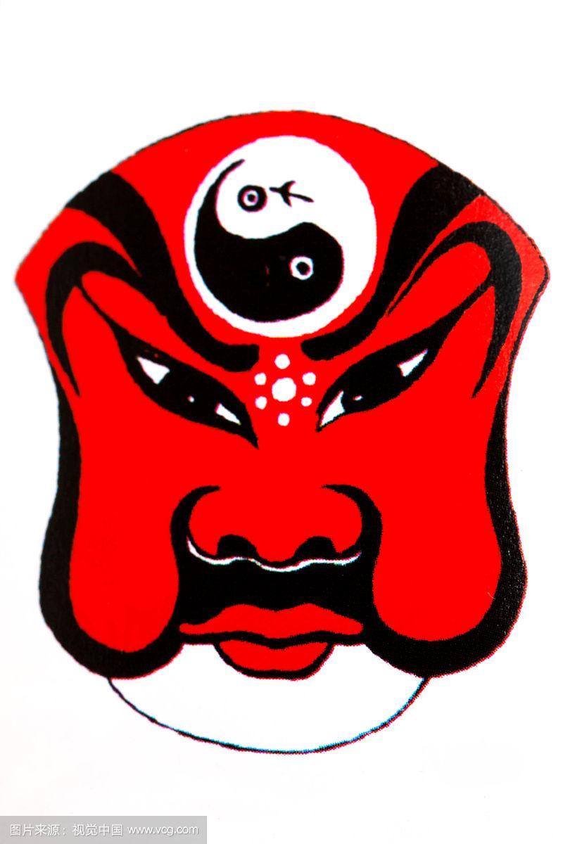 中国传统脸谱文化-红脸脸谱