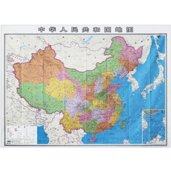 绸布版】中国地图(尼龙绸版) 中国行政区划图 成都地图出版社 约1.