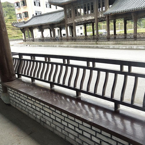 中式凉亭景点实木美人靠公园雕花坐凳长廊座椅吴王靠仿古建筑栏杆