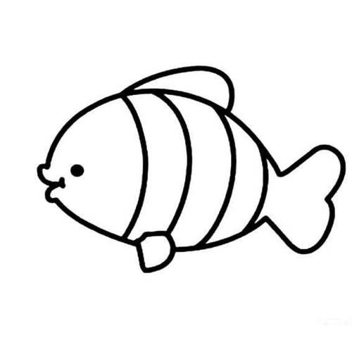 可爱小鱼的画法8月最新小鱼的画法简单又漂亮
