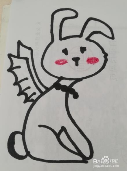 动物简笔画 小兔子的画法