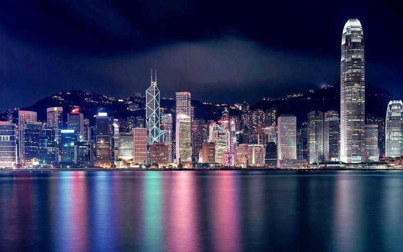 香港美丽的城市风光唯美夜景图片分享
