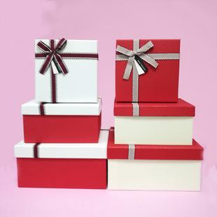 礼品盒正方形红色