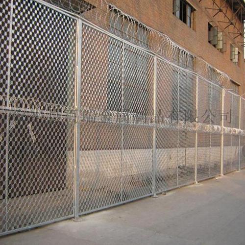 刀片刺绳监狱护栏-看守所隔离网-监狱栅栏