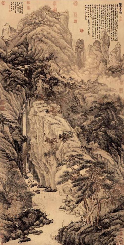 游点,旋点和三远法:浅析中国山水画中的散点透视和意境美