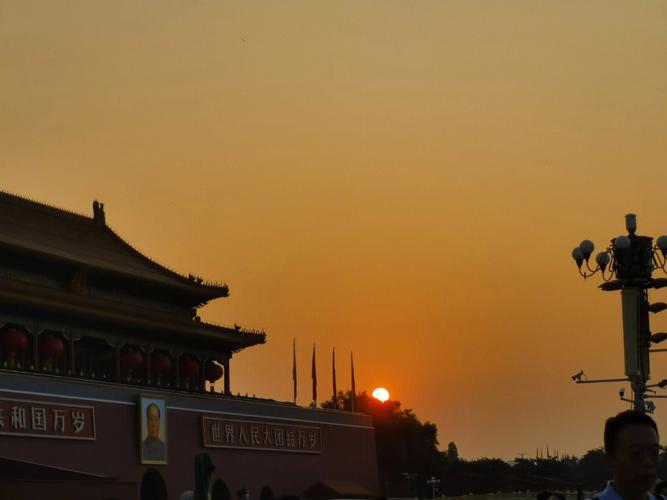 北京日出与日落