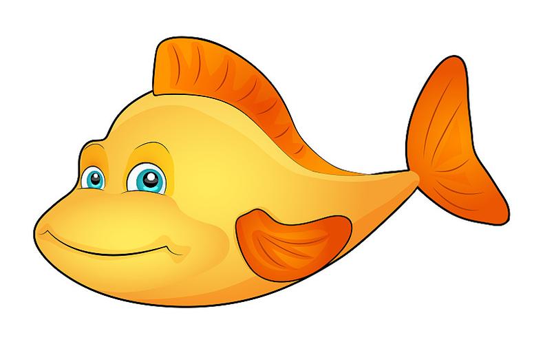 卡通可爱的鱼图片素材