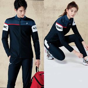新款 peggynco佩极酷韩国羽毛球服运动外套套装男女款个性速干健