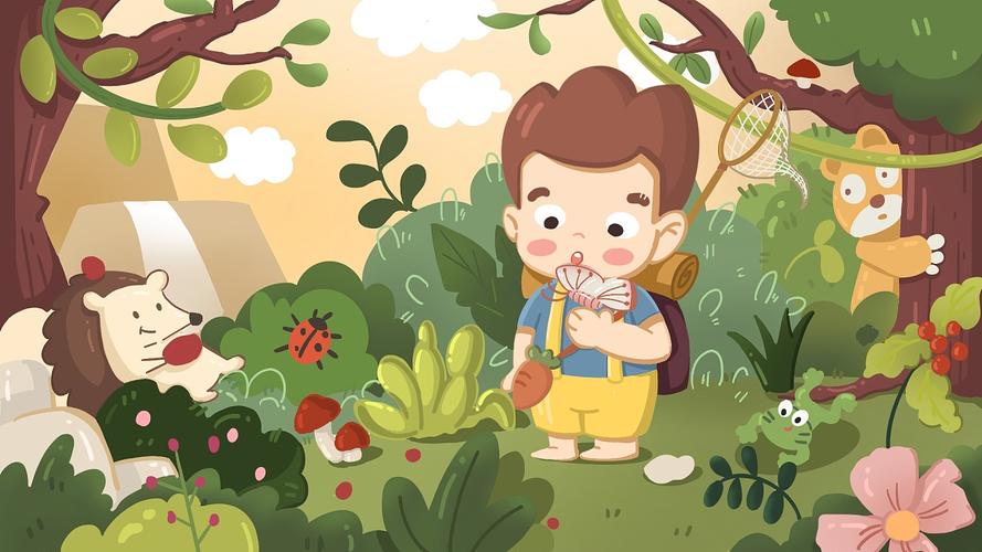 丛林探险|插画|儿童插画|吃橘子的大橙子 - 原创作品 - 站酷 (zcool)