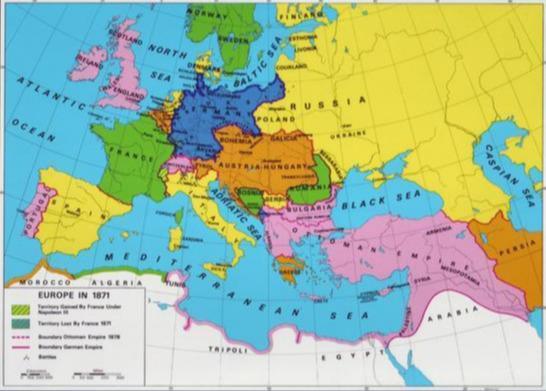 1871年欧洲地图