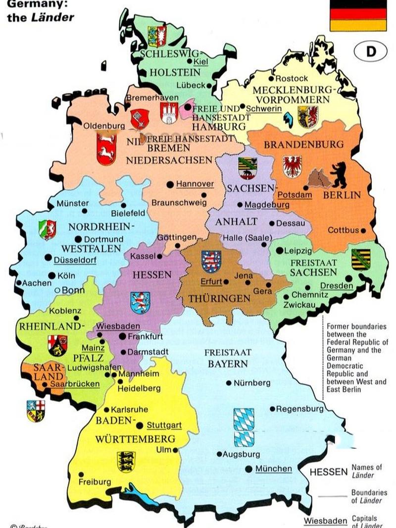 德国地图 德国地图,重要城市都在哦(●°u°●)6702」