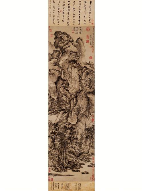 《青卞隐居图》是元末明初山水画家王蒙所作纸本水墨画,现藏于上海
