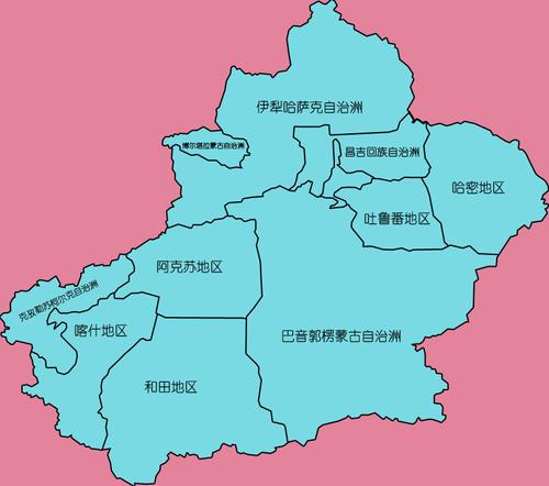 新疆自治区地图
