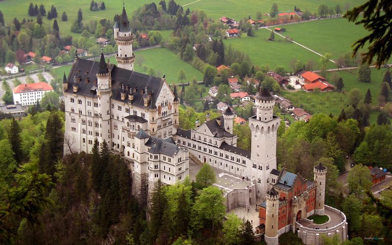 世界最美童话城堡德国新天鹅堡唯美风光桌面壁纸(二)