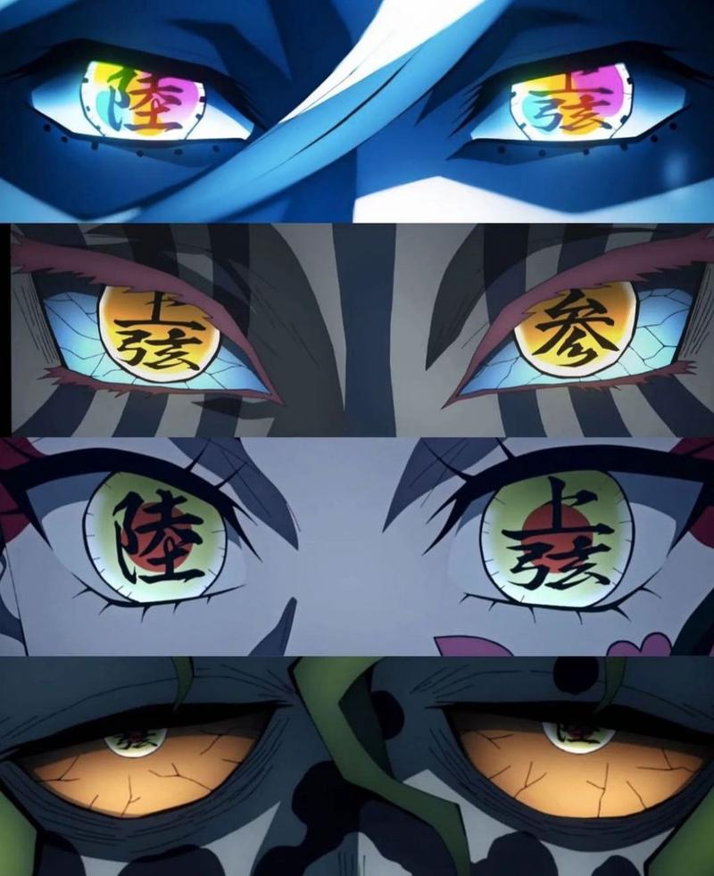 上弦十二鬼月的眼睛特写!#鬼灭之刃# #日本动漫# #热血动漫