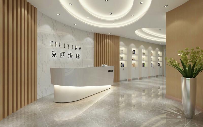 深圳现代美容院装修设计效果图 实景案例