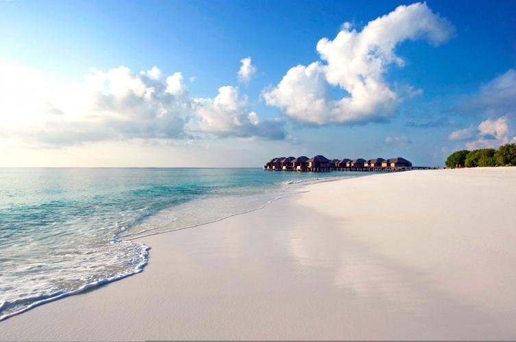 海洋热带海滩马尔代夫风景4k图片