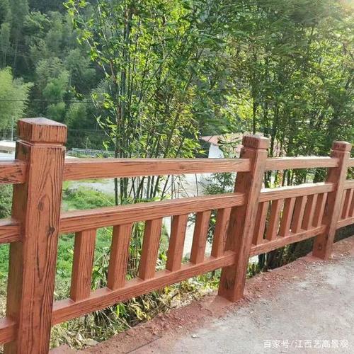 贵州水泥仿木栏杆,贵州仿木围栏图片,贵州仿木护栏厂家安装工艺