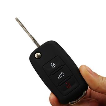 适用大众3键无指示灯款斯柯达宝来钥匙套汽车锁匙包遥控器保护壳