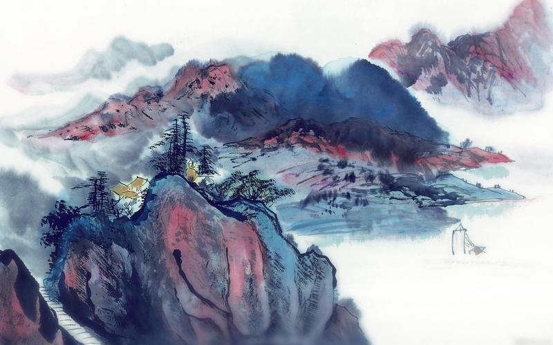 中国山水画精品图片壁纸_360社区