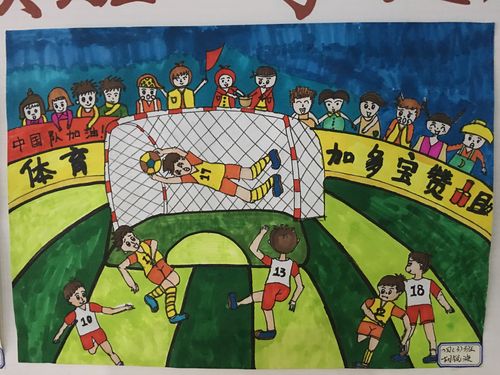 扬国威争上游"—记东城实验小学2018年足球文化绘画比赛优秀作品展