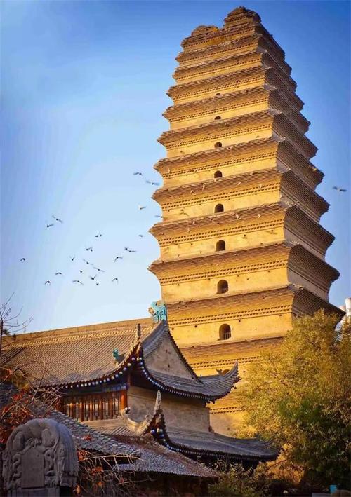 位于中国西安的小雁塔是该市最著名的旅游景点之一,被认为是游客和