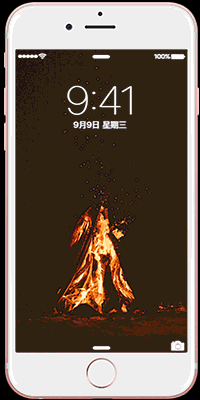 燃烧 burning 动态 壁纸 锁屏 livephotos gif 动图 iphone 手机 3d