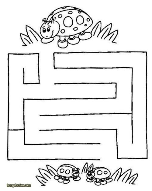 在线迷宫游戏图片a4下载-红豆饭小学生简笔画大全
