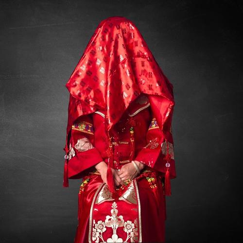 婚庆用品 新娘红盖头 结婚喜字红盖头 头纱喜帕 中式喜字盖头包邮