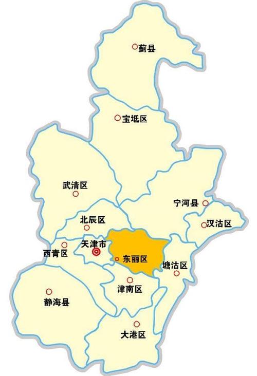 天津市行政区划图高清版