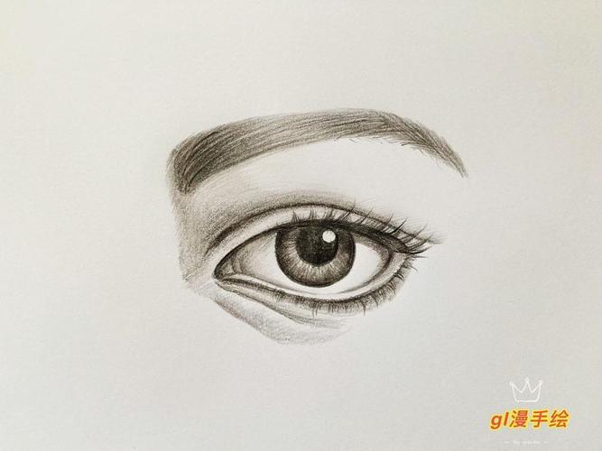 如何用铅笔画动漫人物的眼睛