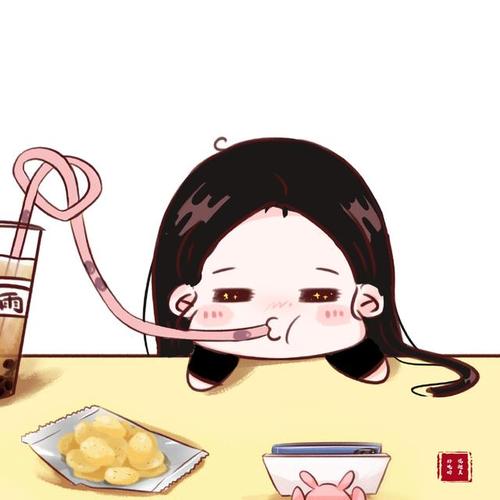 赵丽颖超萌角色饭绘九宫格分享 甜妹就是要喝珍珠奶茶