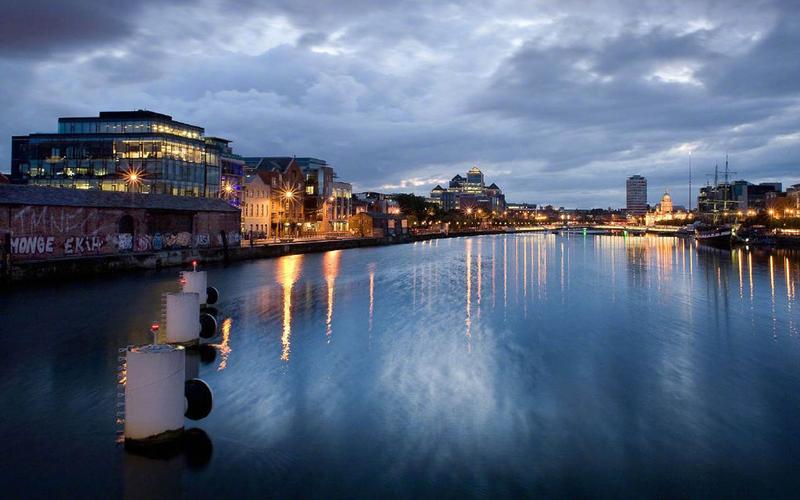 爱尔兰都柏林城市风景桌面壁纸