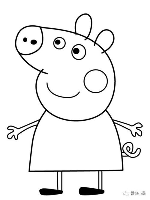 一支笔画小猪佩奇每日一画猪年特辑