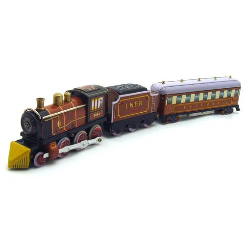 ms440三节火车 发条玩具 创意礼品 摄影道具 铁皮玩具批发