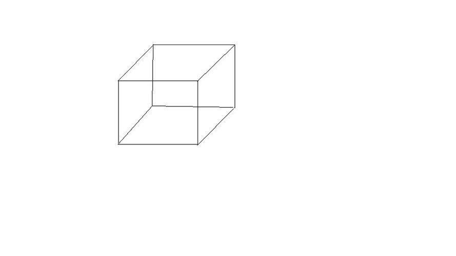怎么画立体的正方形.