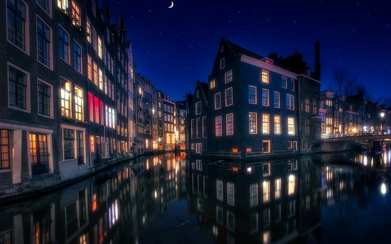 荷兰唯美城市风景图片桌面壁纸