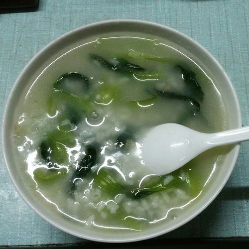 媛媛_cq39做的砂锅青菜粥