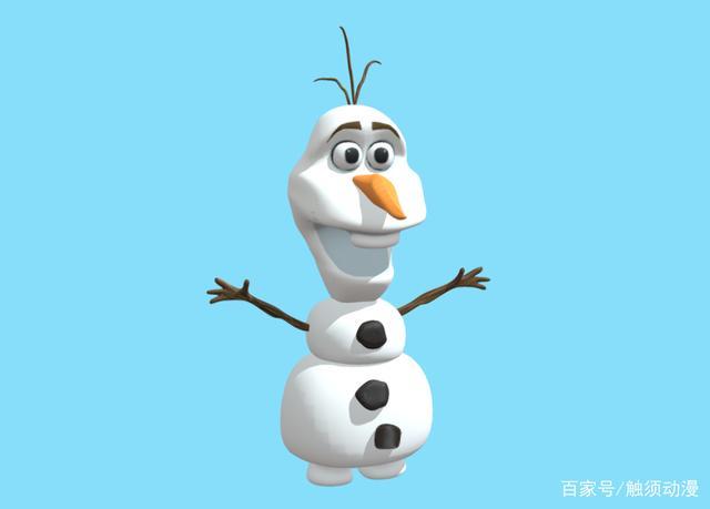 三维动画《冰雪奇缘》雪宝形象