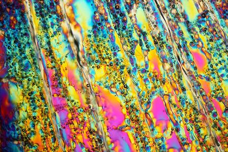 显微镜下的水冰晶体背景图片