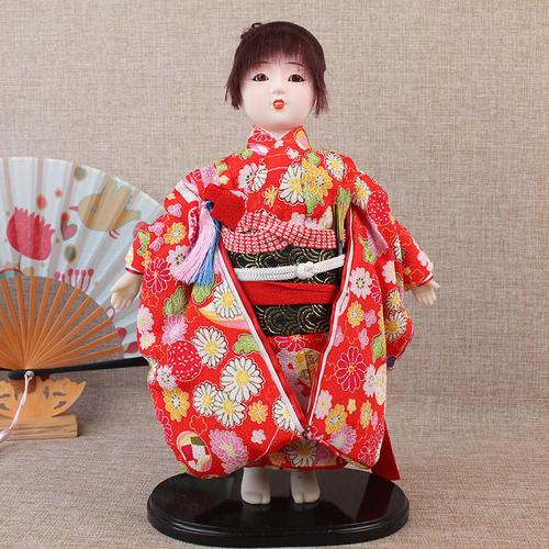日本市松人形 花子 艺妓人偶摆件手抱娃娃玩偶装饰品礼品礼物情人节