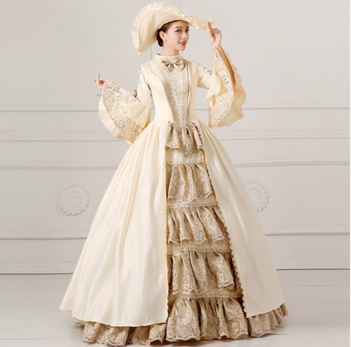 出租17世纪欧洲宫廷女裙欧式复古礼服演出服化妆舞会主题晚会服装