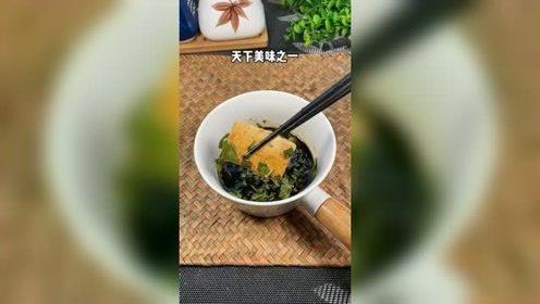 于谦老师独家豆腐做法蘸着酱油吃真的是一绝简单美食美食教程