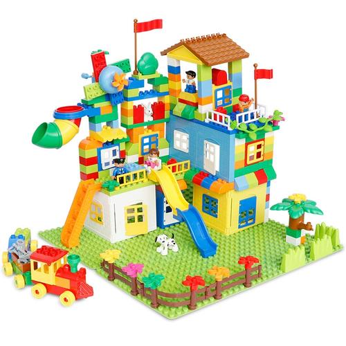 大颗粒积木拼装儿童益智男孩女孩系列城堡玩具3到6岁宝宝拼图新款