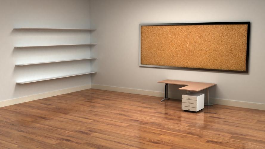 静物写真 办公室 书架 桌子 木地板 4k 3d壁纸壁纸(小清新静态壁纸) -